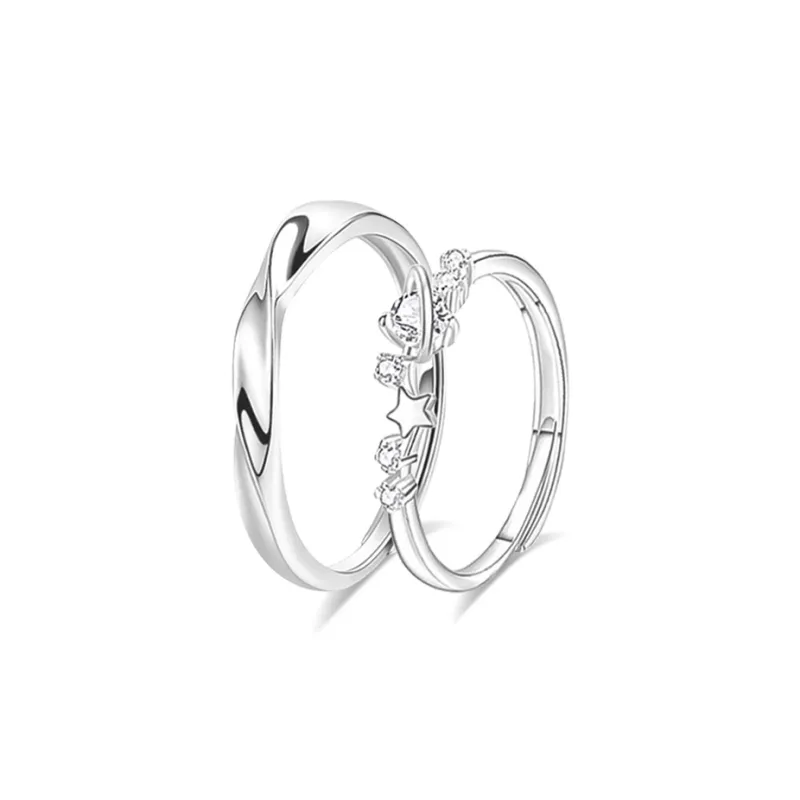 CANHUI S999 Fine Silver Rings Unisex-2