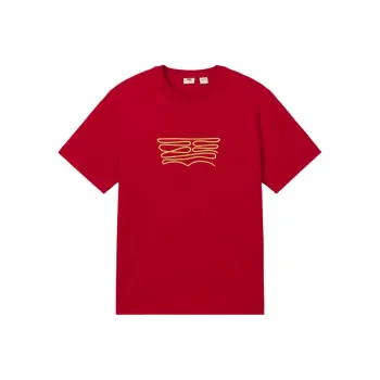 Levis CNY T Shirts Men Red