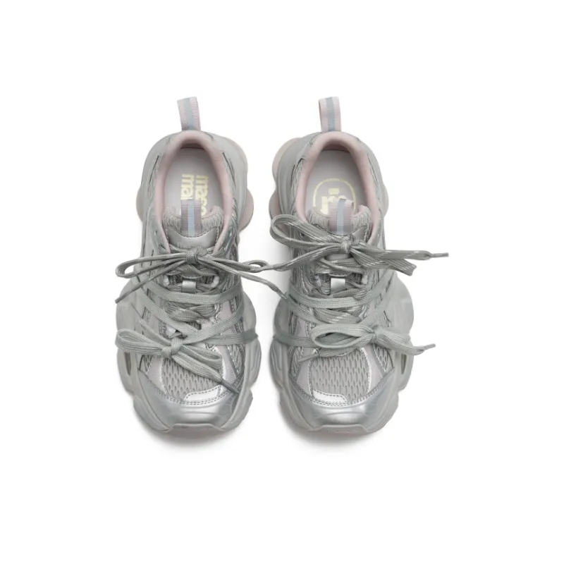 MASOOMAKE Breathable Height Increasing Low Top Chunky Sneakers Women's-17