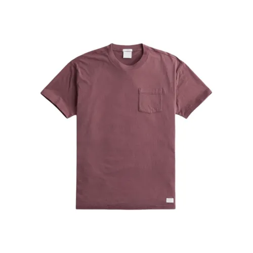 Hollister T Shirt Men's Dark Purple Red