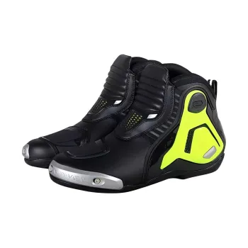 BENKIA Breathable And Wear resistant Motorcycle Shoes Unisex Black Neon Green