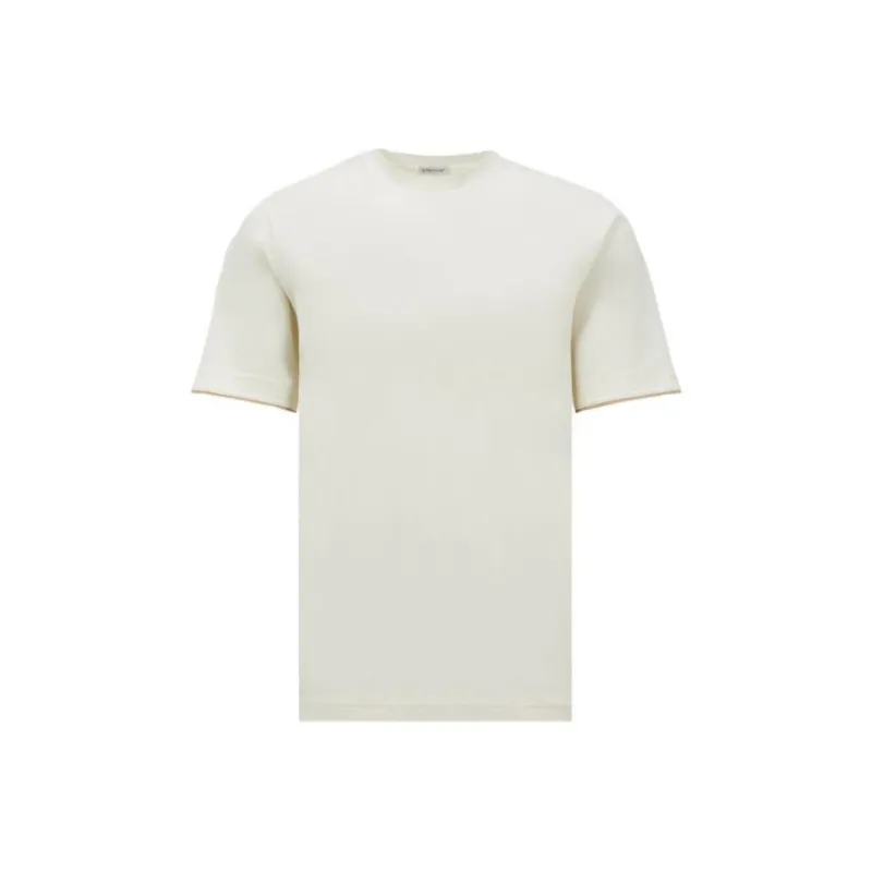 Moncler Logo Embroidered Crewneck T Shirt-0