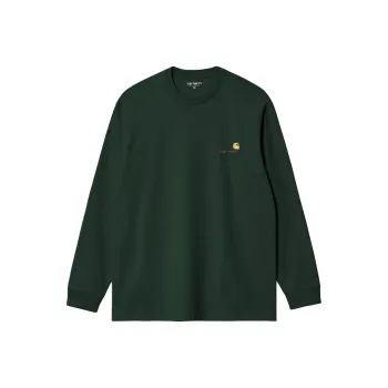 Carhartt WIP American Script T-Shirts Men Pine Green