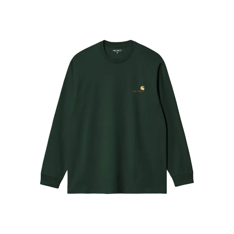 Carhartt WIP American Script T-Shirts Men Pine Green-0