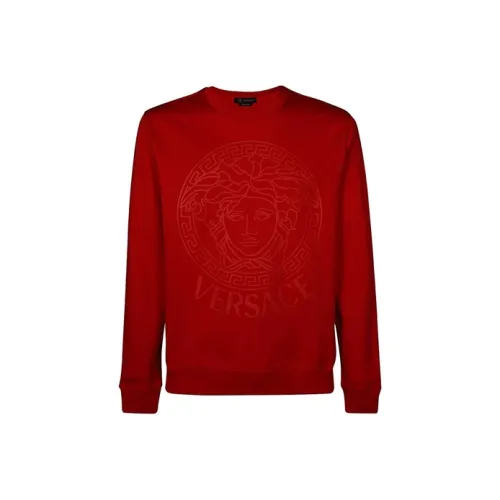 VERSACE Sweatshirts Men Red