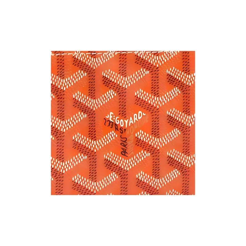 GOYARD Canvas Key Pouch Nano Unisex Orange-2