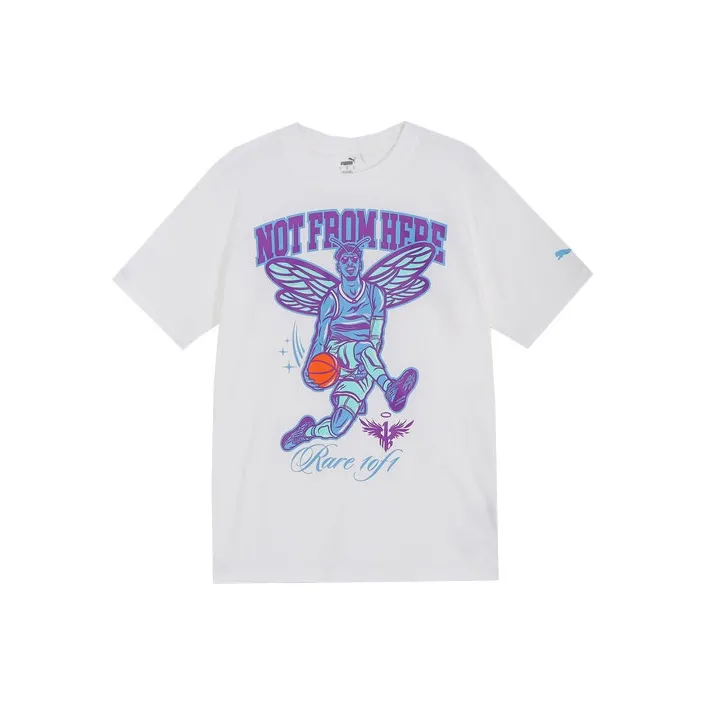 PUMA Drop Shoulder Sleeve T Shirt Men's White-0