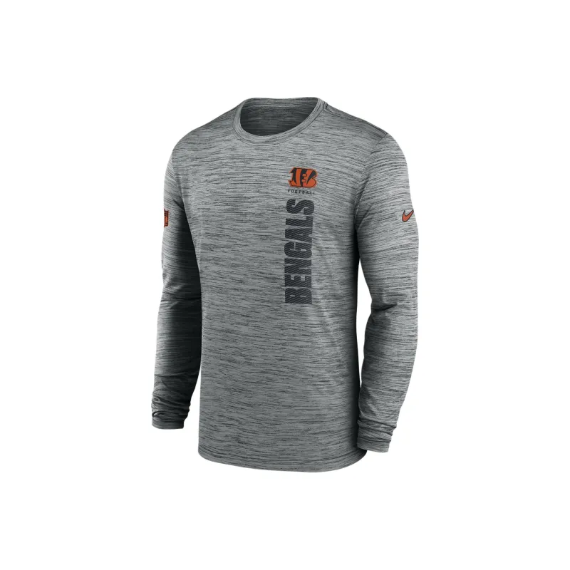 Nike Cincinnati Bengals Sideline Velocity Men's Nike Dri FIT Nfl Long Sleeve T Shirt-0