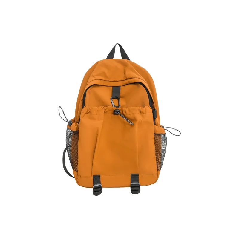 GEERDUN Nylon Backpack Unisex Ecru/Black/Burgundy/Orange-9