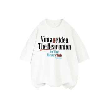 BEAR UNION Drop Shoulder Sleeve T Shirt Unisex