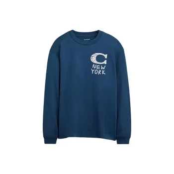 COACH T Shirts Men Dark Blue
