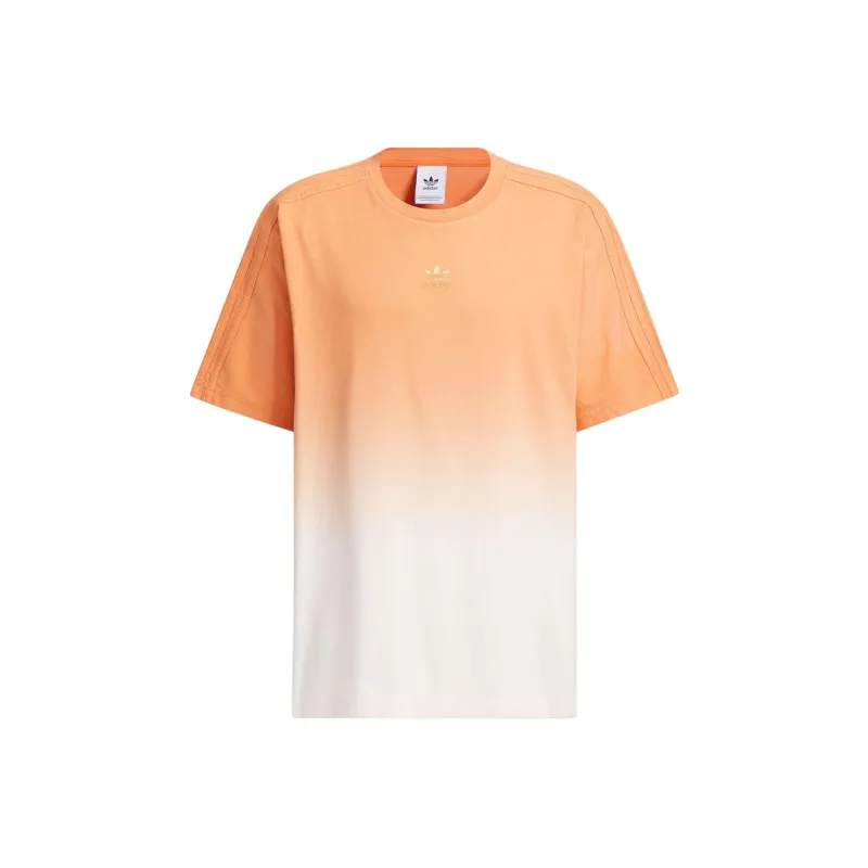 Adidas Originals T Shirt Unisex Light Khaki Brown/Pink White-0