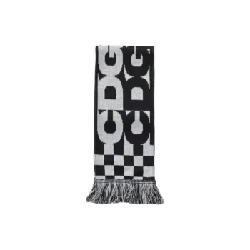 CDG Acrylic Knit Scarves Unisex Black