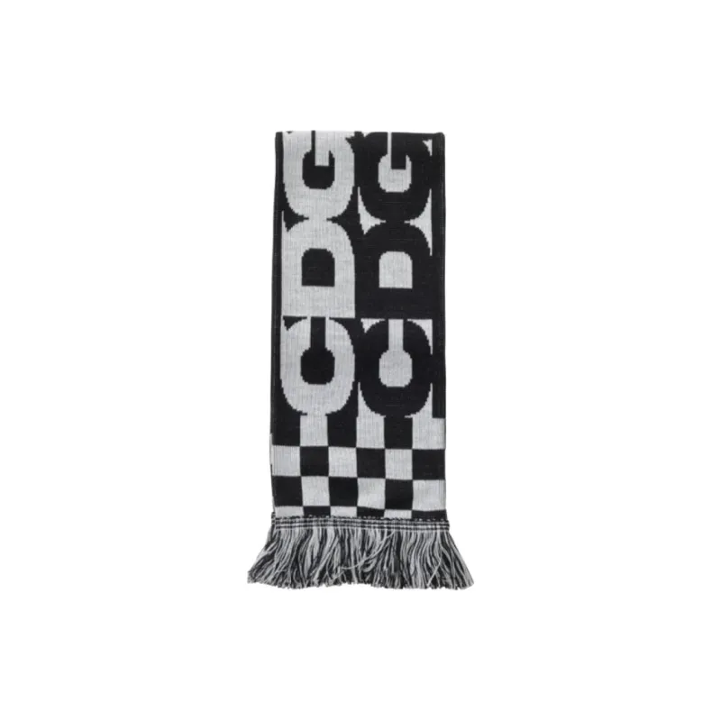 CDG Acrylic Knit Scarves Unisex Black-0