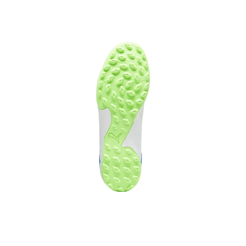 PUMA Pressing 4 TT Rubber Broken Studs Anti Slip Wear Resistant Soccer Shoes Men's White-4
