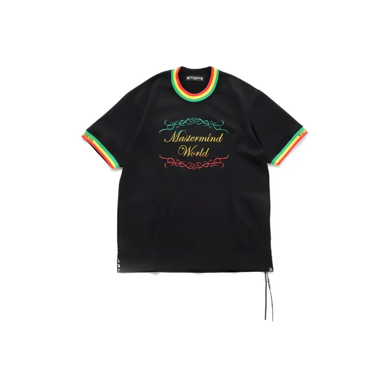 MASTERMIND WORLD Rasta Logo print Cotton T shirt-0
