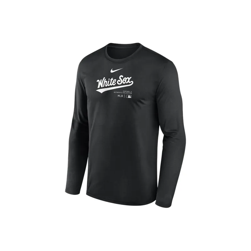 Nike Chicago White Sox Authentic Collection Practice Men's Nike Dri FIT Mlb Long Sleeve T Shirt-0