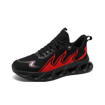 Kuding Breathable Mid Top Casual Marathon Running Shoes Men's