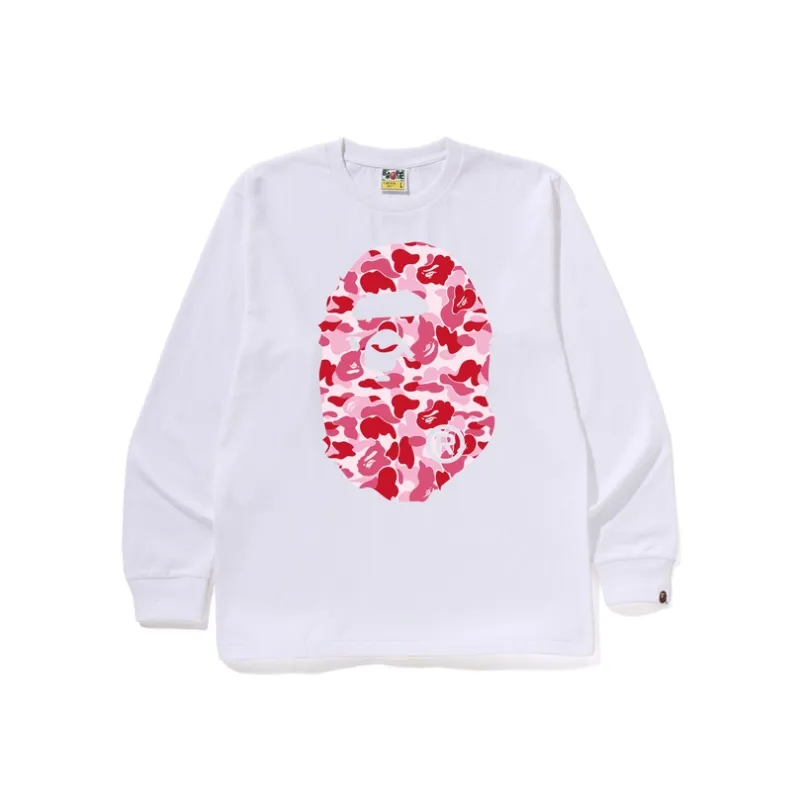 Bape Abc Camo Big Ape Head L/S Tee-10