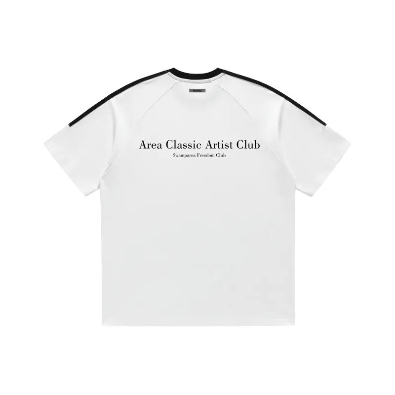 SWAMP AREA T-Shirt Unisex Black White-4