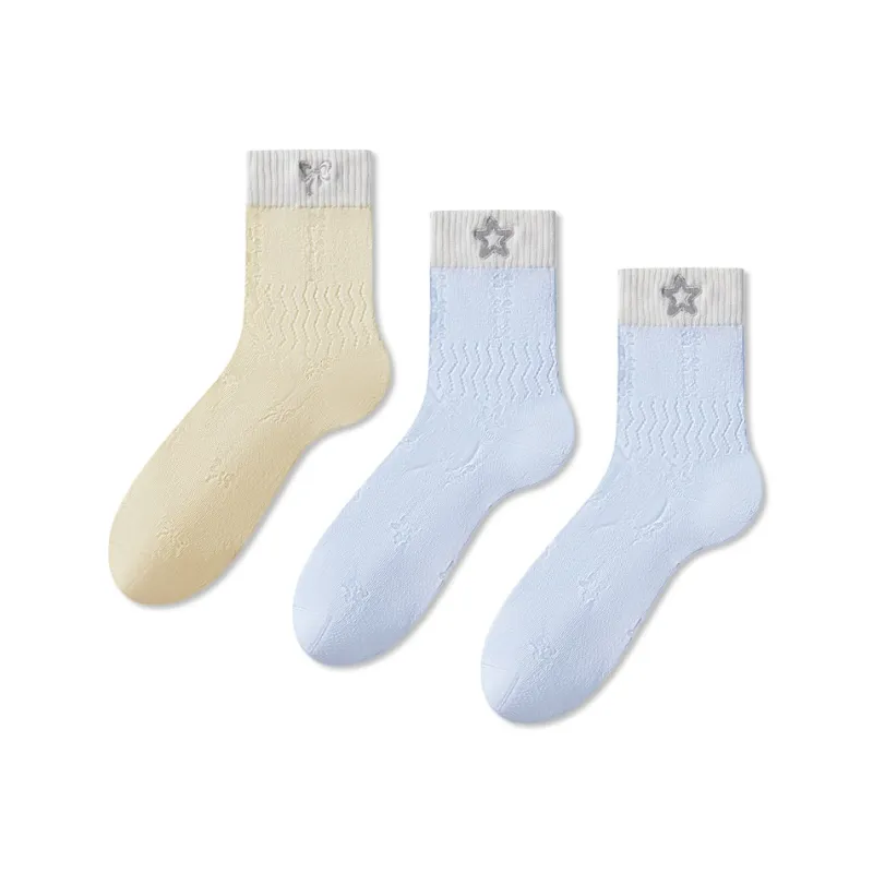 JIAZINI Mid Calf Socks Women's Combo Set-10