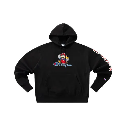 Champion x Super Mario Bros Sweatshirt US Version Men's Black