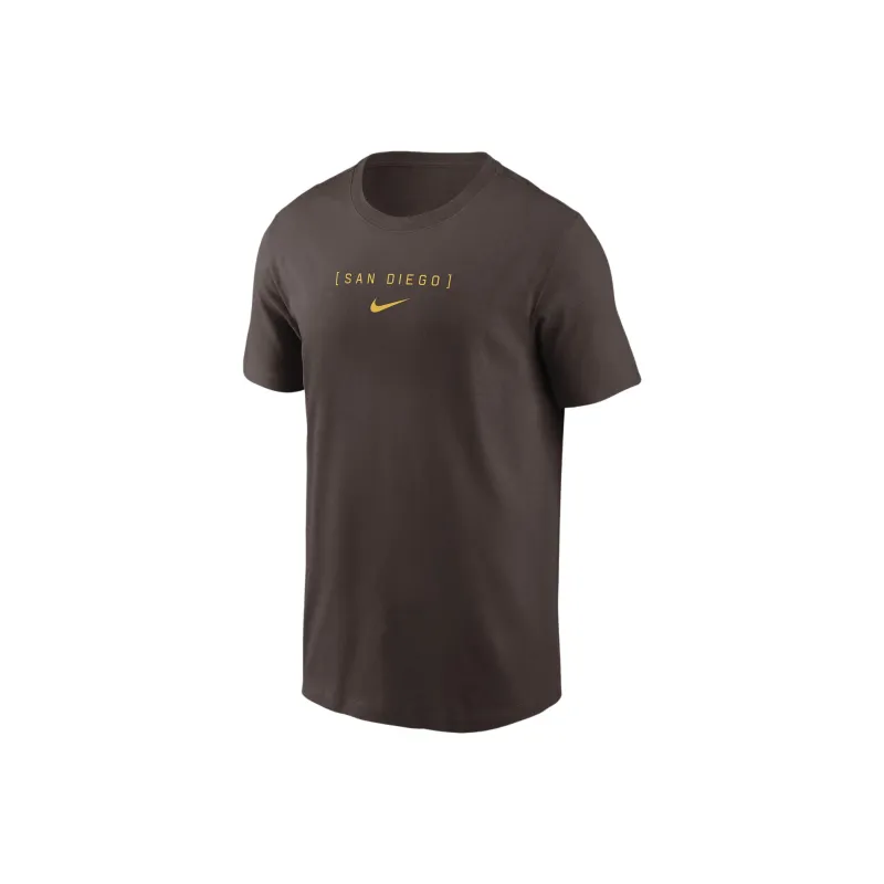 Nike T-Shirt San Diego Padres Men's Brown-0
