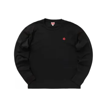 KENZO Boke Embroidered Long Sleeved T Shirt