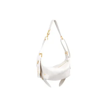 DIOR Cow Leather Handbag, Shoulder Bag Small Size Women's White