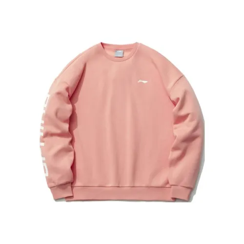 LiNing Sweatshirt Unisex Multicolor Orange Pink