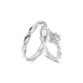 LUYUO 999 Fine Silver Rings Unisex
