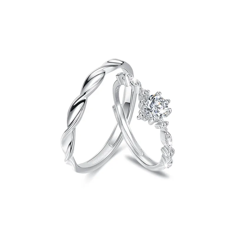 LUYUO 999 Fine Silver Rings Unisex-0