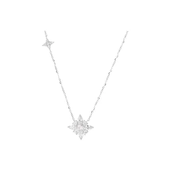 Heart Grass S925 Silver Necklaces Women's