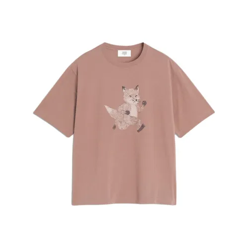 Maison Kitsune Speedy Fox Printed Oversized T Shirt