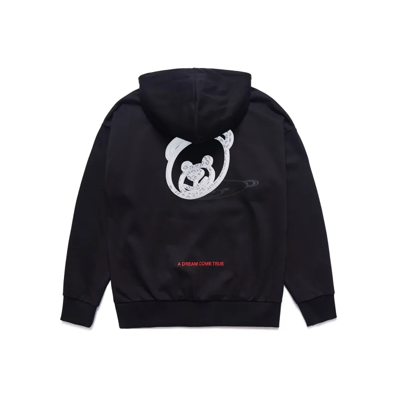 Thankque Hooded Loose Fit Regular Sweatshirt Unisex-0