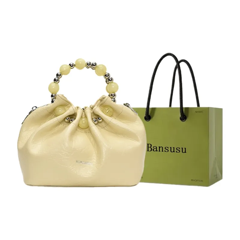 Bansusu PU Handbag Regular Women's White/Yellow/Pink/Black-4