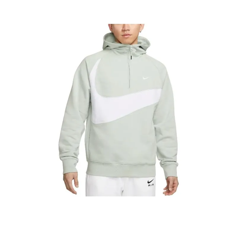 Nike Sportswear Big Swoosh Half Zip Hoodie Asia Sizing-0