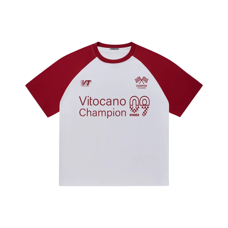 Vitocano T-Shirt Unisex White & Navy Blue-3