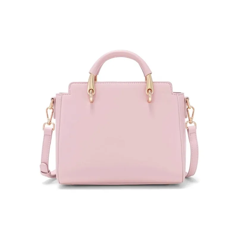CLEVER& KETCH PU Handbag Women's White/Pink-8