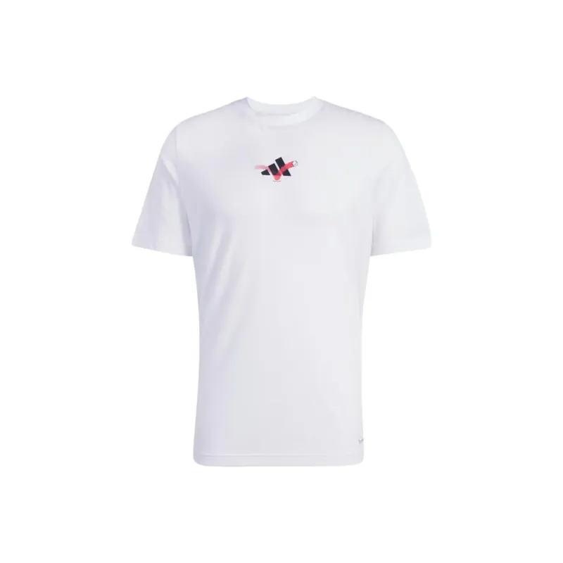 Adidas Free Shipping With AdiClub Tennis Happy 3 Balls Graphic Tee-0