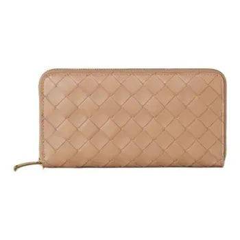 Bottega Veneta Cow Leather Wallet Women's Dance Shoe Powder