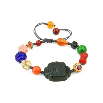 XIAOLIUJADE Hetian Jade Bracelets Black Jade Unisex