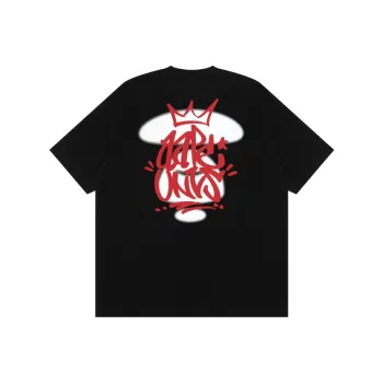 Aape SS24 Mens Graffiti Ape Print Crewneck T Shirt