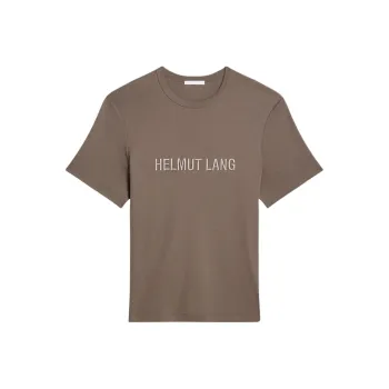 Helmut Lang Logo Embroidered Crewneck T Shirt