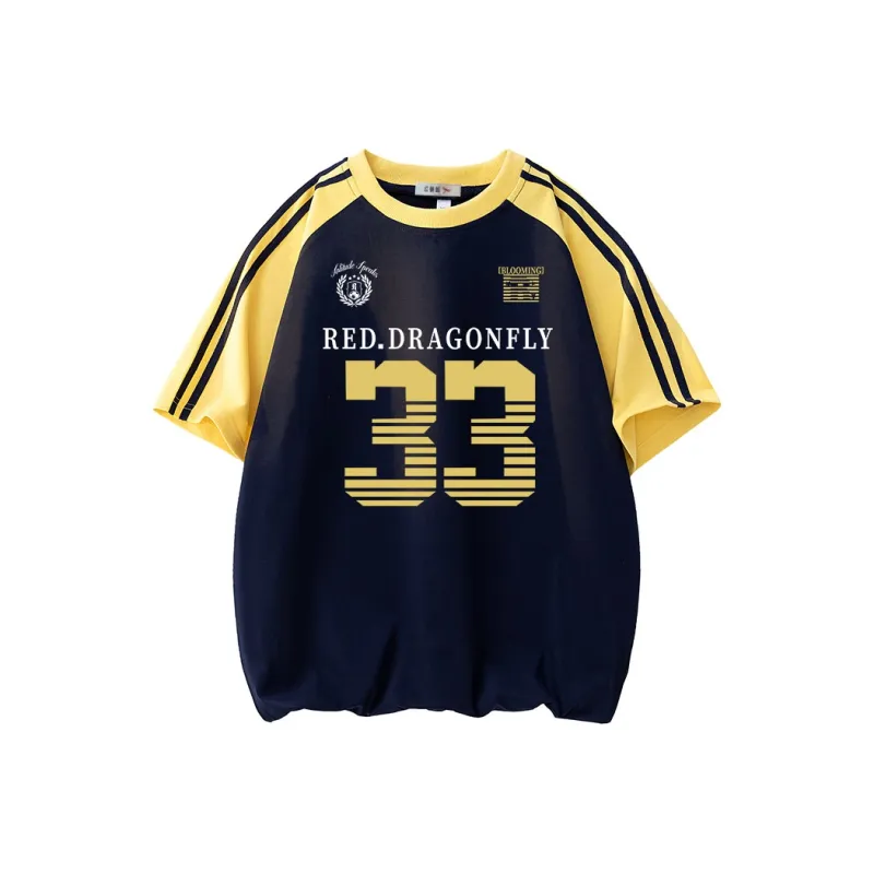 RED DRAGONFLY T Shirt Unisex Navy Blue-0