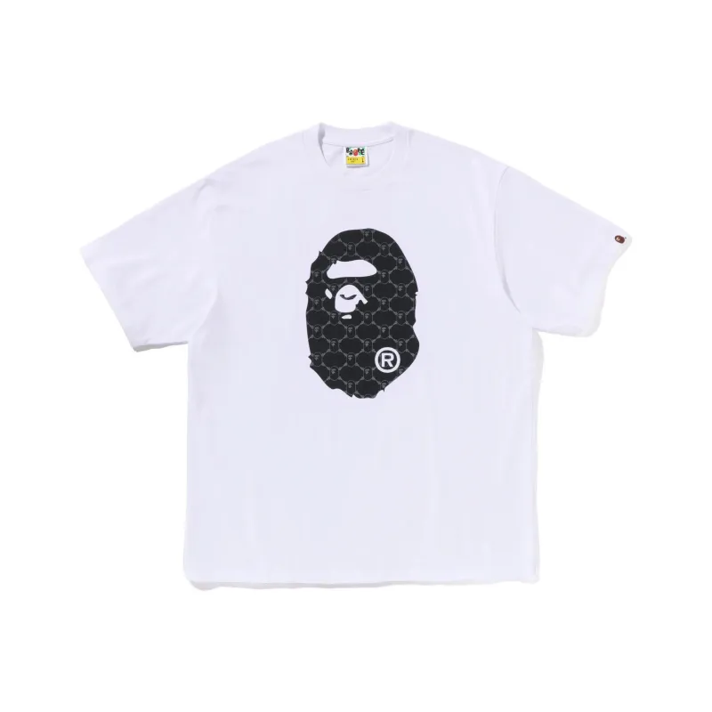 Bape College Monogram Ape Head Relaxed Fit Tee-0