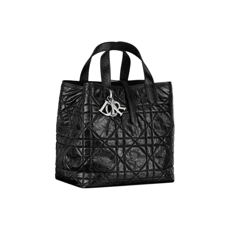 DIOR Toujours Cow Leather Shoulder Bag, Crossbody Bag, Handbag Medium Size Women's Black-1
