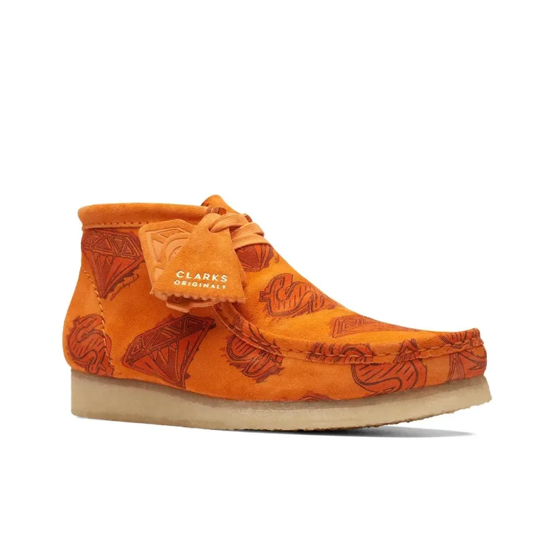 clarks Originals Wallabee Boot Billionaire Boys Club Diamonds & Dollars Orange-1