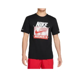 Nike RISE 365 DRI FIT SS25 T Shirt Men's Black/Red