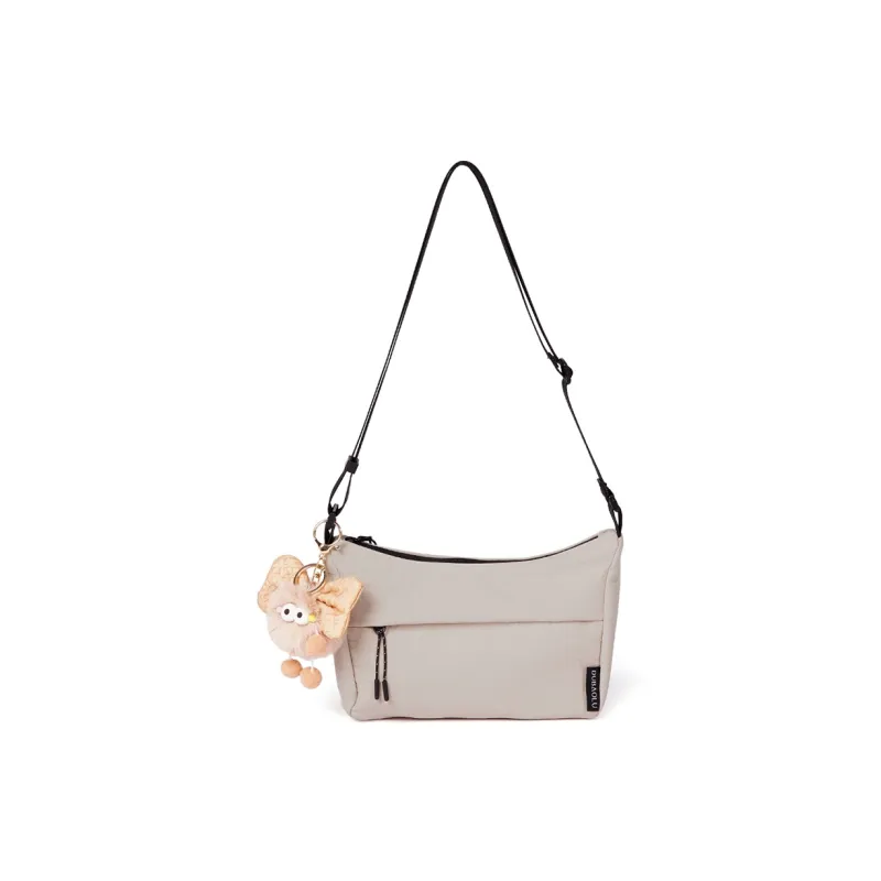 Dubaolu Fabric Dumpling Bag Crossbody Bag Medium Size Unisex Black/Khaki/Brown-1